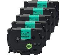 neouza 5pk COMPATIBLES para Brother P-Touch laminado TZE TZ Label Cartucho De Cinta De 24 Mm X 8 M