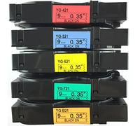 neouza 5pk COMPATIBLES para Brother P-Touch laminado TZE TZ Label Cartucho De Cinta De 9 Mm X 8 M