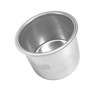 NEOUZA Cesta de filtro tamiz de acero inoxidable 304 de 51mm, 1/2/4 tazas, cesta ciega de retrolavado para portafiltro sin fondo, compatible con máquina de café espresso Delonghi, Breville (4 tazas)