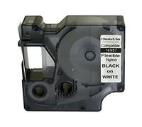 Neouza - Cinta de nailon flexible para etiquetas DYMO D1 LabelManager, longitud 3,5 m 12mm