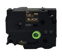 NEOUZA Compatible for Brother P-touch TZe Tz Gold on Black label tape 6mm 9mm 12mm 18mm 24mm 36mm all size(TZe-354 24mm)