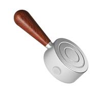NEOUZA Palanca de vapor mejorada para máquina de espresso compatible con Breville Sage Barista Express BES870XL BES875 BES876, aluminio, mango de madera (plateado)