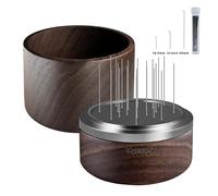 NEOUZA Palm WDT Tool - Agitador giratorio de espresso con tapa, 24 pines, 3 longitudes recortables, nivelador de distribución accesorios para portafiltros de cafetera (58 mm)