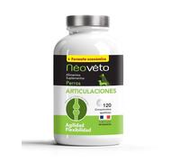 NEOVÉTO - Articulaciones del Perro - 120 Comprimidos Naturales - Artrosis del Perro - Antinflamatorio - Principios Activos aprobados por los Servicios Veterinarios - Fabricado en Francia