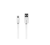 Neoxeo X250A25058 - Cable de Carga Plano para iPhone 5/5s/5c, iPad Air y iPod Touch 5, Color Blanco