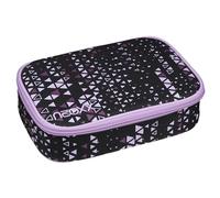 neoxx - Estuche Escolar Dunk Purple Crush - Espacio para una escuadra - Solapa para bolígrafos con 26 Trabillas para bolígrafos - Aprox. 23,5 x 17 x 6,5 cm - para Escolares