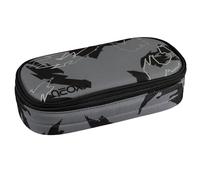 neoxx - Estuche Escolar Jump Dragon Thunder - Botellas Pet recicladas, Compartimento Principal con Cremallera, 10 Trabillas para bolígrafos, Ventana Transparente - Material Escolar para niños