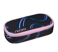neoxx - Estuche Escolar Jump Hello Wave - Botellas Pet recicladas, Compartimento Principal con Cremallera, 10 Trabillas para bolígrafos, Ventana Transparente - Material Escolar para niños