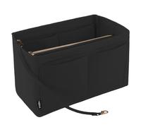 NEPAK Bolso Organizador de Fieltro para Mujeres con Cremallera Desmontable y Llavero(Negro,L)