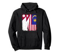 Nepal Malasia Media Bandera Nepalesa Malasia Heritage Jersey Sudadera con Capucha