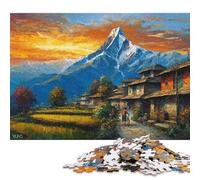 Nepal Puzzle Adultos 300 Piezas para Decoración del Hogar Cumpleaños Juego De Rompecabezas Juegos Educativos Stress Relief Toy 300pcs (40x28cm)
