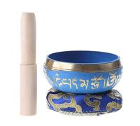 Nepal Tibetano Azul Budista Tazón Set Tazones para el Hogar Dormitorio Templo Estudio Decoración