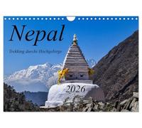 Nepal- Trekking durchs Hochgebirge (Wandkalender 2026 DIN A4 quer), CALVENDO Monatskalender: Zu Fuß durch das Solo Khumbu