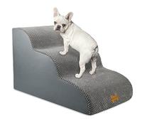 Nepfaivy Escalera para Perros Mediano - Rampa Antideslizante para Perros, 3 Etapas