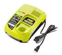 NEPOWILL Cargador de repuesto para Ryobi 18V cargador de batería P117 (con 2 puertos USB), compatible con Ryobi Battery 12V-18V One+ batería NiCad NiMh de litio P102 P108 P103 P105 P107 P190 PBP002