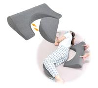 NEPPT Bedsore - Almohada de cuña giratoria para cama de ancianos, cojín de cama para evitar llagas de cama, almohada de espuma para dormir de lado (gris)