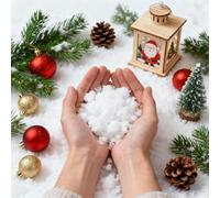 Nepturion 200g Nieve Artificial Esponjosa y Brillante - Nieve esponjosa y Brillante para decoración en Navidad - Nieve Falsa Decorativa para Navidad, Spray Nieve y Paisajes Invernales