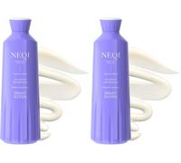 NEQI MOISTURE MYSTERY Shampoo 330ml - Champú hidratante con extracto de algas, limpieza suave - Sin sulfatos, vegano, Para todo tipo de pelo - Made in Italy (Paquete de 2)