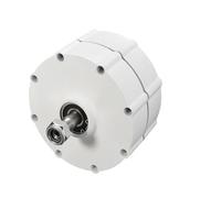 nerador eléctrico de 5000W, 12V, 24V, 48V, imán permanente sin engranajes, alternador 5KW for molino viento, Motor Dinamo, turbina aeroneradora(No Base,DOUBLE SHAFT_24V_5KW)