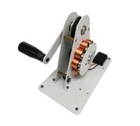 nerador pequeño de imán permanente de 12 V, demostrador de enseñanza de física, nerador manual for exteriores, carga USB de emerncia, CC 5,5-2,1 Durabilidad