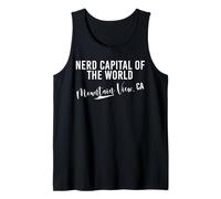 Nerd Capital del Mundo Mountain View CA para Hombres y Mujeres Camiseta sin Mangas