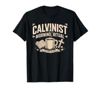 Nerd De Teologia Reformada Amante del Cafe Calvinista Manana Camiseta