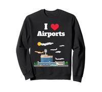 Nerd del aeropuerto amante del aeropuerto observador de aviones viajero frecuente Sudadera