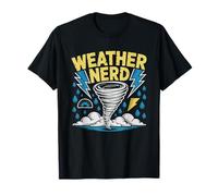 Nerd del Clima Cazador De Tormentas Meteorologia Obsesionado Camiseta