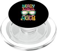 Nerd Girl Rock Geek Mágico Divertido Nerd Gamer G hic PopSockets PopGrip para MagSafe