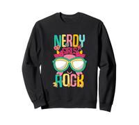 Nerd Girl Rock Geek Mágico Divertido Nerd Gamer G hic Sudadera