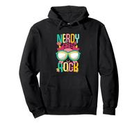 Nerd Girl Rock Geek Mágico Divertido Nerd Gamer G hic Sudadera con Capucha