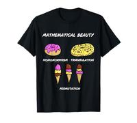Nerd matemáticas Divertido Comer Donut Pizza Helado topología Camiseta