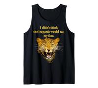 Nerd, no pensé Que los leopardos se comían mi Cara Política Camiseta sin Mangas
