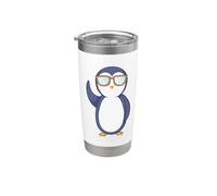 Nerd Pingüino Vaso térmico de acero inoxidable de doble pared