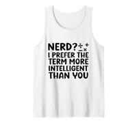 Nerd Prefiero el término Speed Cubing Nerd Chistes Cubing Matemáticas Camiseta sin Mangas