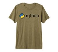 Nerd Python Programador de Computadoras Programa Geek Profesor de Matemáticas Camiseta Premium