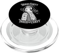 Nerd Sucio Tintado & Curvas Amante De Libros Tatuaje Pop Art Chica PopSockets PopGrip para MagSafe