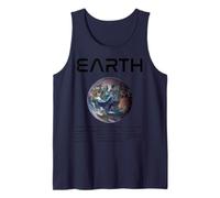 Nerd Tierra Astronomía Ciencia Planetas Sistema Solar Hechos Blk Camiseta sin Mangas