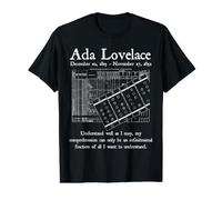 Nerd Vintage Ada Lovelace Ciencias de la Computación Profesora de Matem Camiseta gráfica económica