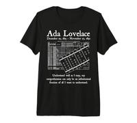 Nerd Vintage Ada Lovelace Ciencias de la Computación Profesora de Matem Camiseta Premium