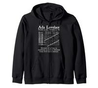 Nerd Vintage Ada Lovelace Ciencias de la Computación Profesora de Matem Sudadera con Capucha