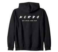 Nerds Anti Social G lub Declaración Divertida Sudadera con Capucha