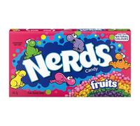Nerds Fruits VideoBox - Caramelos Frutales con Ingredientes Naturales - Ácidos y Crujientes - Sin Sabores Artificiales - Perfectos para Compartir - Pack de 12 Cajas x 141 g