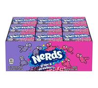 NERDS - Nerds Candy Caramelos Acidos Americanos | Combo Perfecto de Dulces Pequeños con Gran Sabor a Uva y Fresa - Ideal para Compartir - 36 Paquetes de 46,7 g