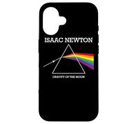 Nerdy Isaac Newton Prism Gravity of the Moon Rock Music Regalo Carcasa para iPhone 16