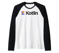 Nerdy Kotlin Programador Geek Programa Profesor de Matemáticas Camiseta Manga Raglan