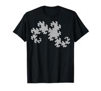 Nerdy White Dragon Curve Fractal Geometría Profesor de Matemáticas Geek Camiseta