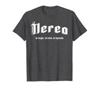 Nerea la Mujer el Mito la Leyenda Nerea Nombre Camiseta, Hombre, Jaspeado Oscuro, S