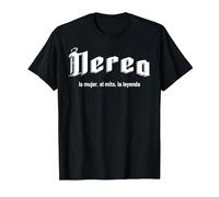 Nerea la Mujer el Mito la Leyenda Nerea Nombre Camiseta, Hombre, Negro, 5XL