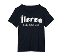 Nerea la Mujer el Mito la Leyenda Nerea Nombre Camiseta, Mujer Tallas Grandes, Negro, 1XL Grande